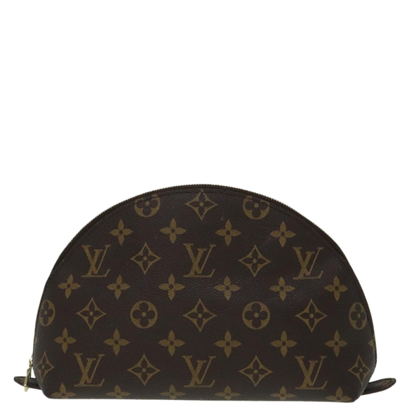 LOUIS VUITTON Monogram Trousse Demi Ronde Cosmetic Pouch M47520 LV Auth 91945 - Picture 13 of 16